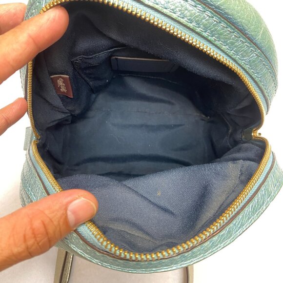 Coach Andi Midnight/Multi Mini Metallic Blue Backpack - Picture 15 of 16